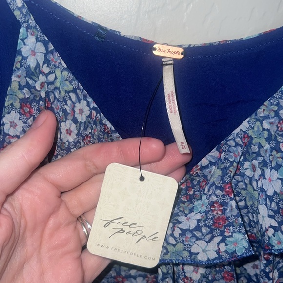 NWT Free People Ruffle Tiered Maxi Dress M - Picture 4 of 7